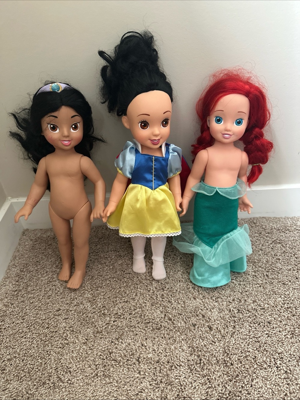 Disney animator Dolls Trio - Ariel jasmine and Snow White